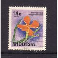 RHODESIA 1974 SG500 14c WILD PIMPERNEL FINE USED