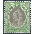 Southern Nigeria 1902 SG1a 1/2d Sepia & Green M...