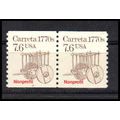 2255 7.6c Carreta Fine MNH Dry Gum CNP Left 2 P...