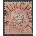 Mi: 36 used Munich 29.Dec.1875 Bavaria Cat € 80.00