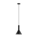 Eglo Canalello 1-Light Black Exterior and White...