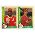Two 1990 CMC Albuquerque Ducks cards- Darrin Fl...