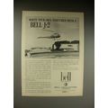 1963 Bell J-2 Helicopter Ad - Your Own Timetable!
