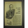 1957 The Salvation Army Ad - A word from your solicitor