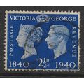 GREAT BRITAIN 1940 QUEEN VICTORIA & GEORGE VI 2...