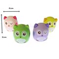 Wooden Owl Sharpener 4 Colours Bright Cute Scho...