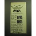 1958 Omaha steaks Ad - For memorable giving fully aged, carefully selected