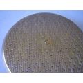 Vintage Stratton Compact Gold Geometric Chevron...