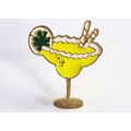 Novelty Cute Margarita Cocktail Glass Metal Lap...