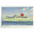 LS079 - Cunard Liner - Caronia - artist postcard