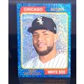 YOAN MONCADA 2023 TOPPS HERITAGE BLUE SPARKLE R...