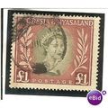 Rhodesia & Nyasaland 1954 £1 Olive Green & Lake...