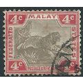 Federated Malay States 1900 SG17b 4c Grey-Brown...