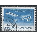 Mi 581: 40 p. blue 40th Anniversary of Aero Oy ...
