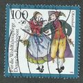 GER 1993 100pf+ 50 'NATIONAL COSTUMES- OBERNDOR...