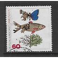GERMANY 1981 60pf POLLUTED BUTTERFLY FISH AND P...