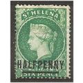 St Helena 1884 SG34 1/2d Emerald Green Perf 14 ...