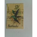 BARBADOS 1979..- BIRDS..Green-throated carib.. 35c