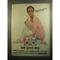 1984 Mennen Lady Speed Stick Anti-Perspirant Ad