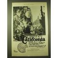 1924 Santa Fe Railroad Ad - The warmth of sprin...