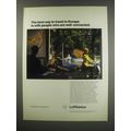 1991 Lufthansa Airlines Ad - The best way to travel to Europe is with people