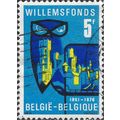 BELGIUM, Willemsfonds Emblem, violet 1976, 5F, #2