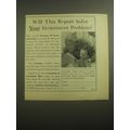 1959 Kidder, Peabody & Co. Ad - Will this report solve your investment problem?