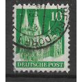 GERMANY 1948 BUILDINGS 10pf GREEN COLGNE CATHED...