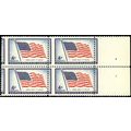 1094, U.S. FLAG MISPERFORATION ERROR BLOCK OF FOUR