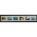 New Zealand Scenery Self-adhesive Strip of 6 19...