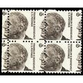 1284, Mint NH 6¢ Scarce Misperfed Error Block o...