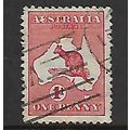 AUSTRALIA 1913 1d RED SG 2 FINE USED