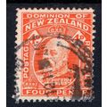 New Zealand 1910 Sg396 4d orange line perf fine...