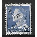 DENMARK 1961 60 ORE BLUE KING FREDERIK 1X SG 44...