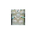 Christmas Ornament Handmade Beaded Glass Set of...