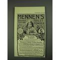 1908 Mennen's Borated Talcum Toilet Powder Ad -...