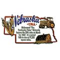 Nebraska The Cornhusker State Outline Montage F...