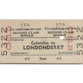 U.T.A. Edmondson Ticket - Coleraine to Londonderry
