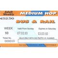 Bus & Rail Medium Hop Adult Weekly Ticket issue...