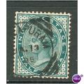 India stamps 1882 - SG 84 - QV 1/2a green - used 2