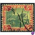 Fed Malay States 1906 SG39 5c Green & Carmine/Y...