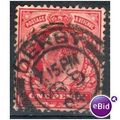 GB stamps 1902-10 KEV11 - 1d SG219 Derby 2
