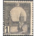 Tunisia 1906 - SG30 - 1c black on yellow - Mosq...