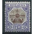 Bermuda 1908 SG34 1/4d Brown & Violet Mounted M...