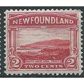 Newfoundland 1923 SG150 2c Carmine Mounted Mint...