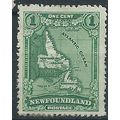 Newfoundland 1931 SG198 1c Green Mounted Mint . ..