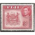 Fiji 1948 SG261c 8d Carmine Mounted Mint . .. .