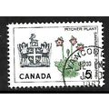 CANADA 1966 5c PITCHER PLANT AND ARMS OF NEWFOU...