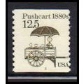 2133 12.5c Pushcart Barely Clears MNH Dry Gum C...