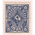 Germany 1922 - 6m blue - Coachhorn - unused